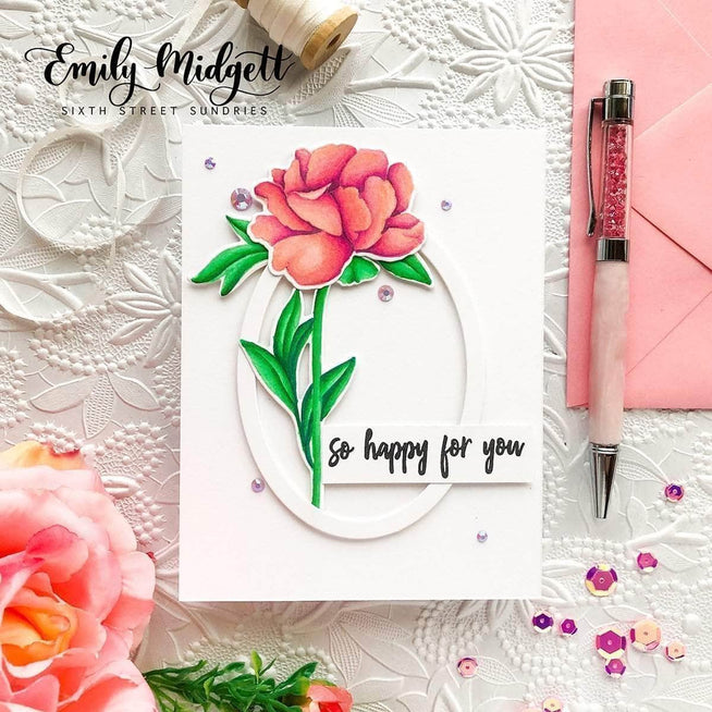 Photocentric Clear Stamps Z - Frilled Petals Stamp Set