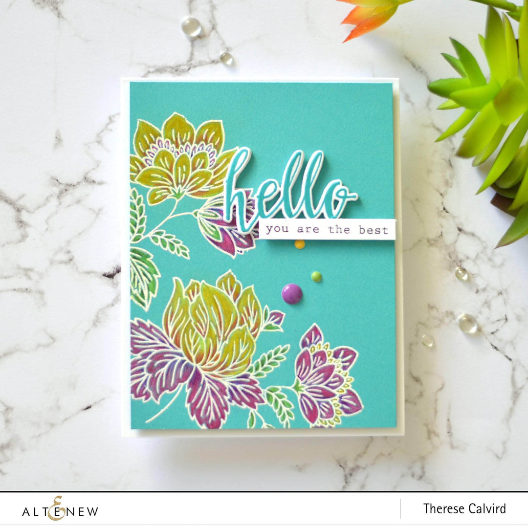 Photocentric Clear Stamps Halftone Hello Stamp Set