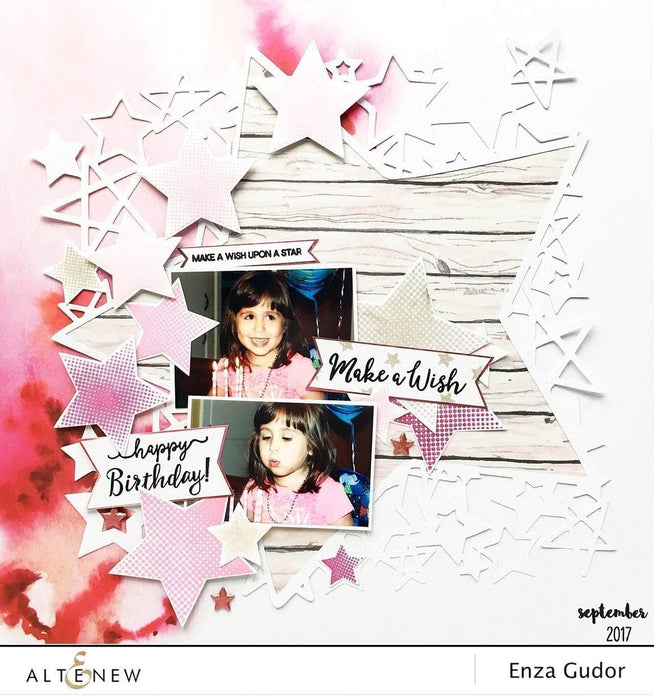 Photocentric Clear Stamps Halftone Stars Stamp Set