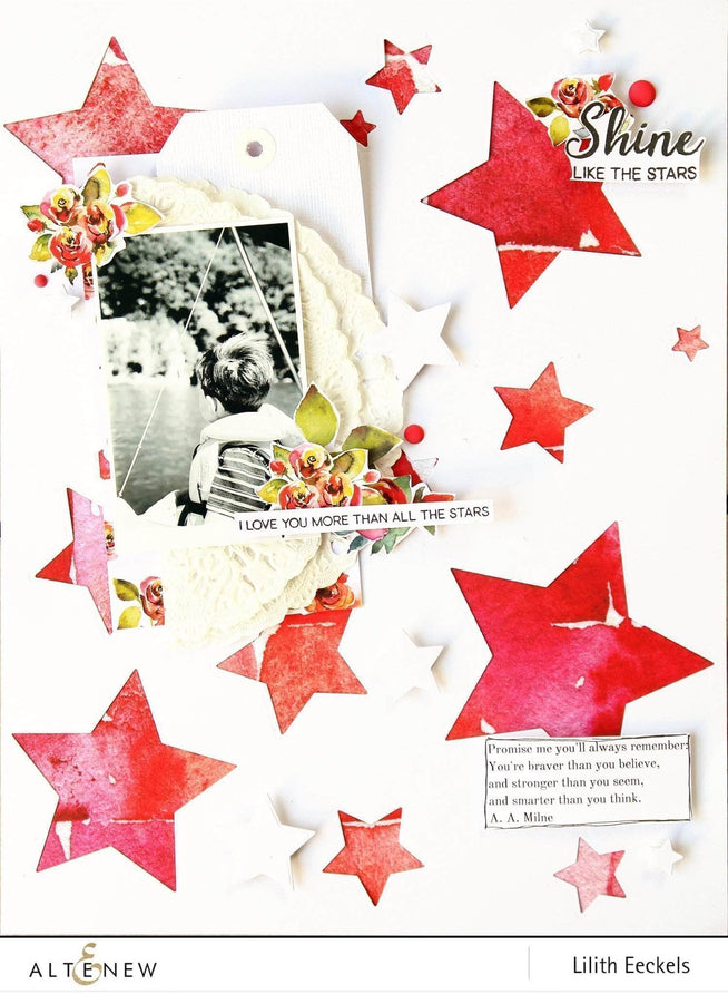 Photocentric Clear Stamps Halftone Stars Stamp Set