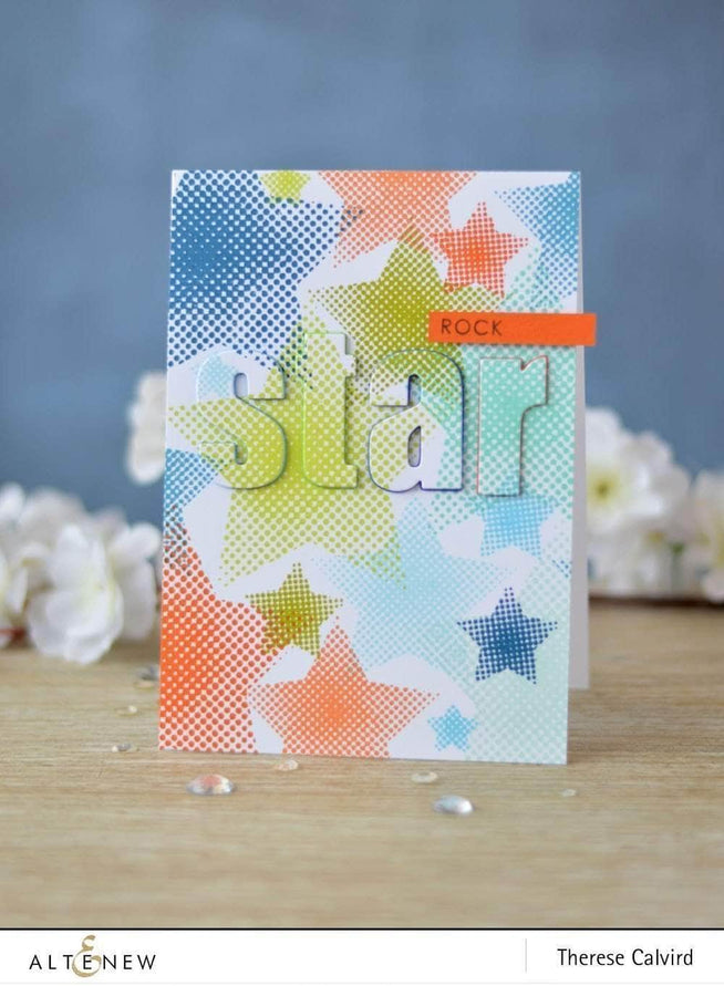 Photocentric Clear Stamps Halftone Stars Stamp Set