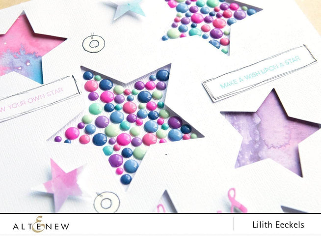 Photocentric Clear Stamps Halftone Stars Stamp Set