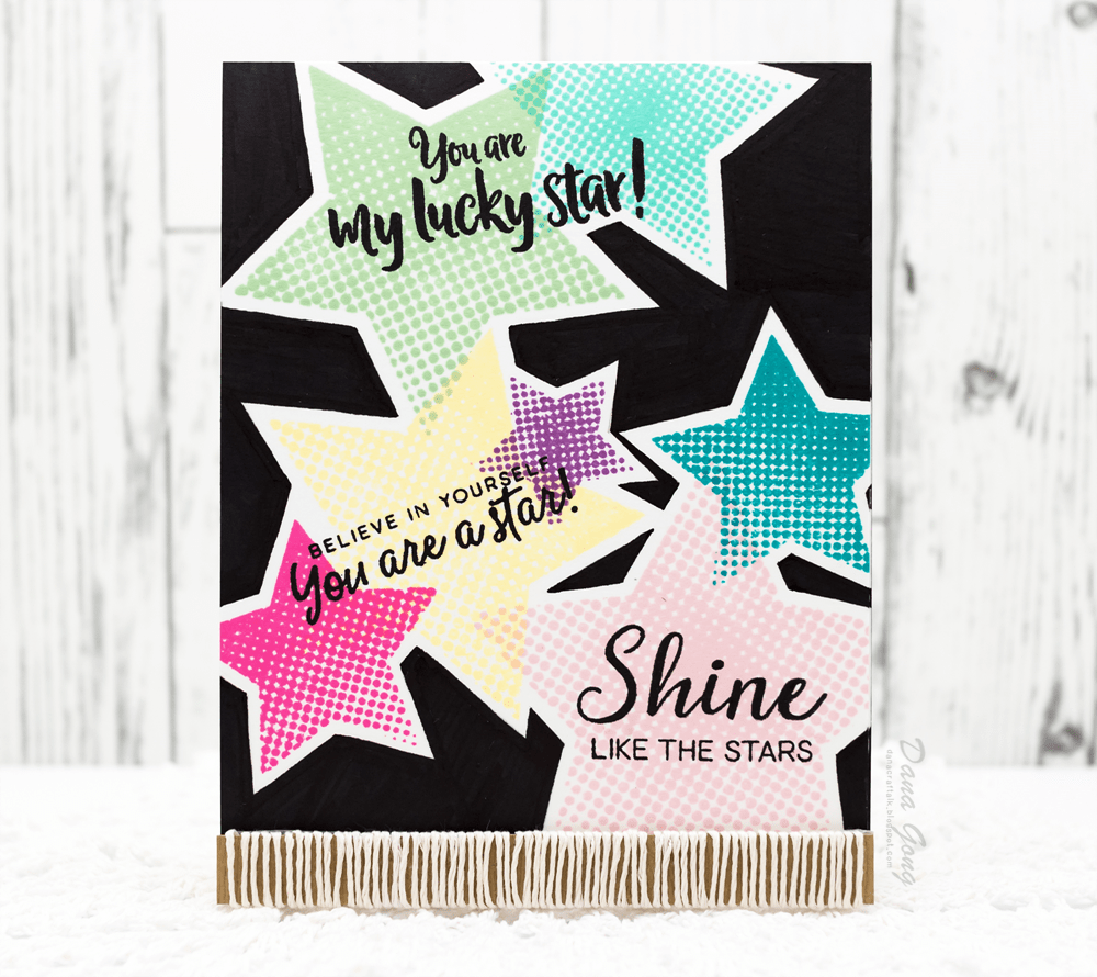 Z - Halftone Stars Stamp Set