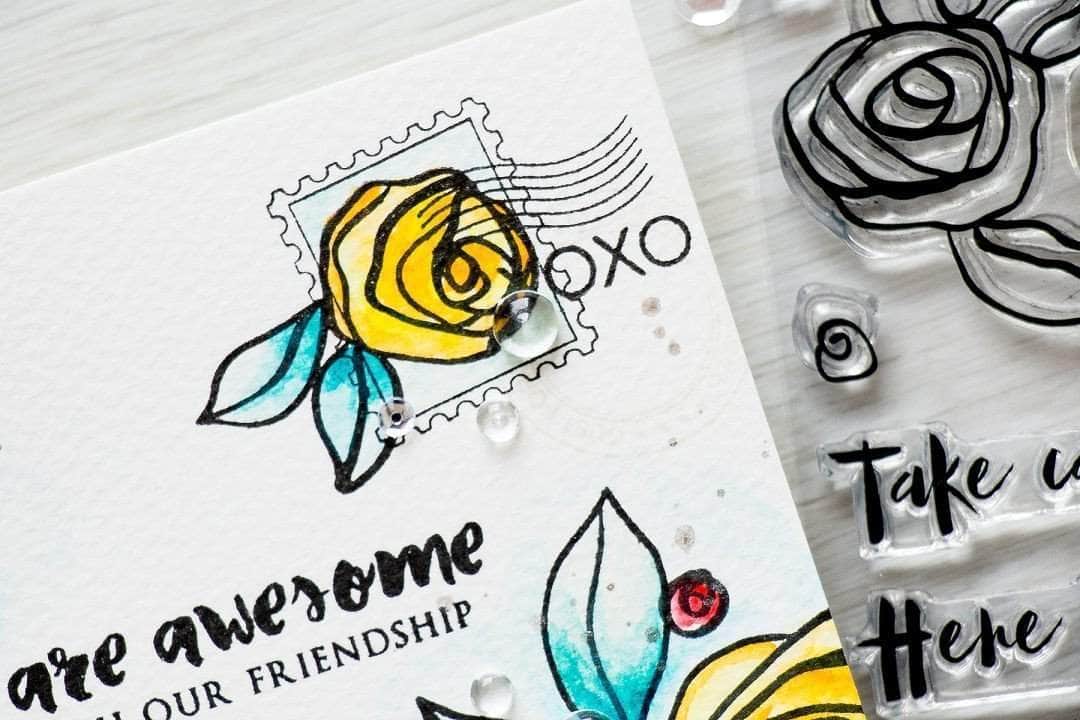 Photocentric Clear Stamps Happy Mail Stamp Set