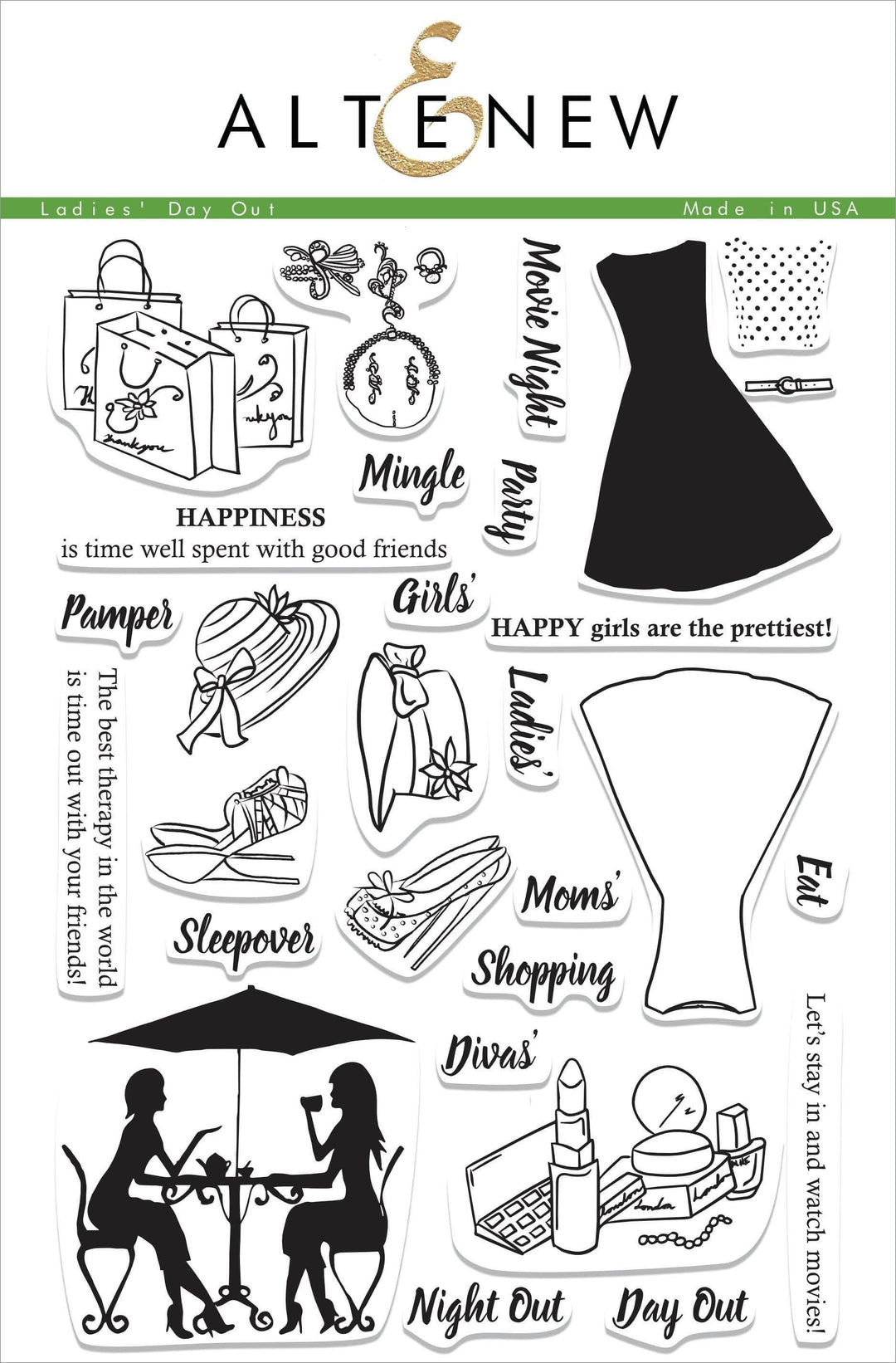 Altenew Clear Stamps Ladies' Day Out Stamp Set