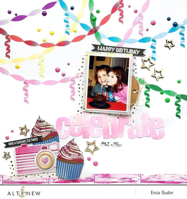Photocentric Clear Stamps Layered Cupcake Stamp Set