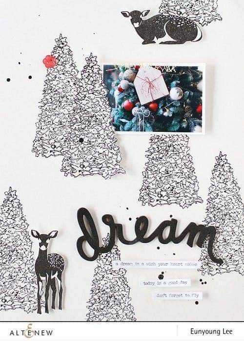 Photocentric Clear Stamps Modern Deer Stamp Set