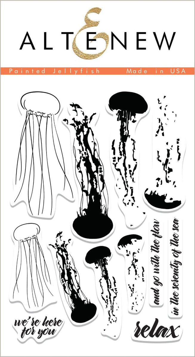 Photocentric Clear Stamps Painted Jellyfish Stamp Set