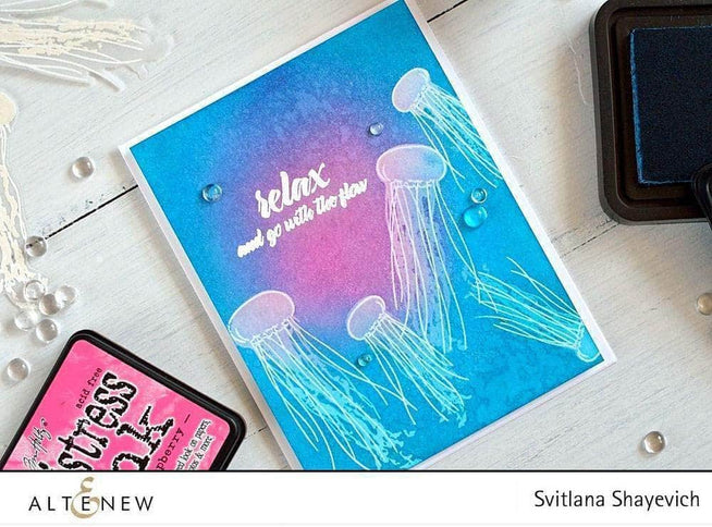 Photocentric Clear Stamps Painted Jellyfish Stamp Set