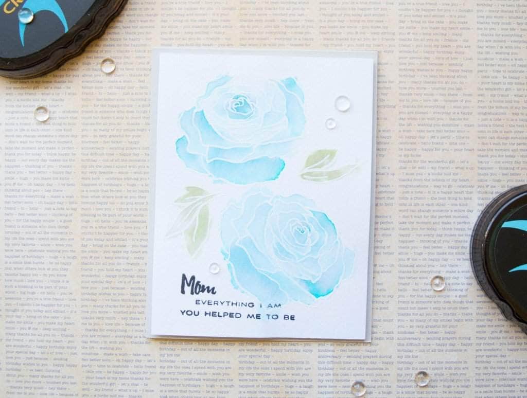 Photocentric Clear Stamps Penned Rose Stamp Set