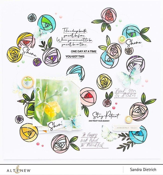 Photocentric Clear Stamps Rennie Roses Stamp Set
