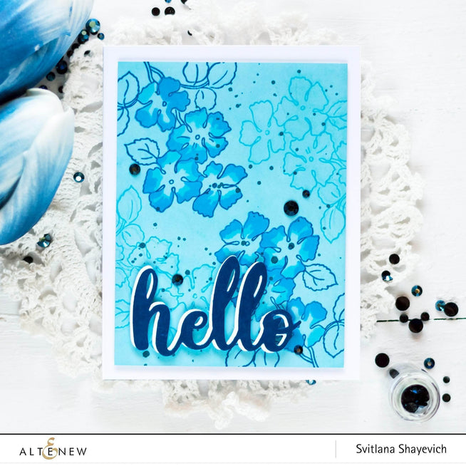 Photocentric Clear Stamps Ruffled Flowers Stamp Set