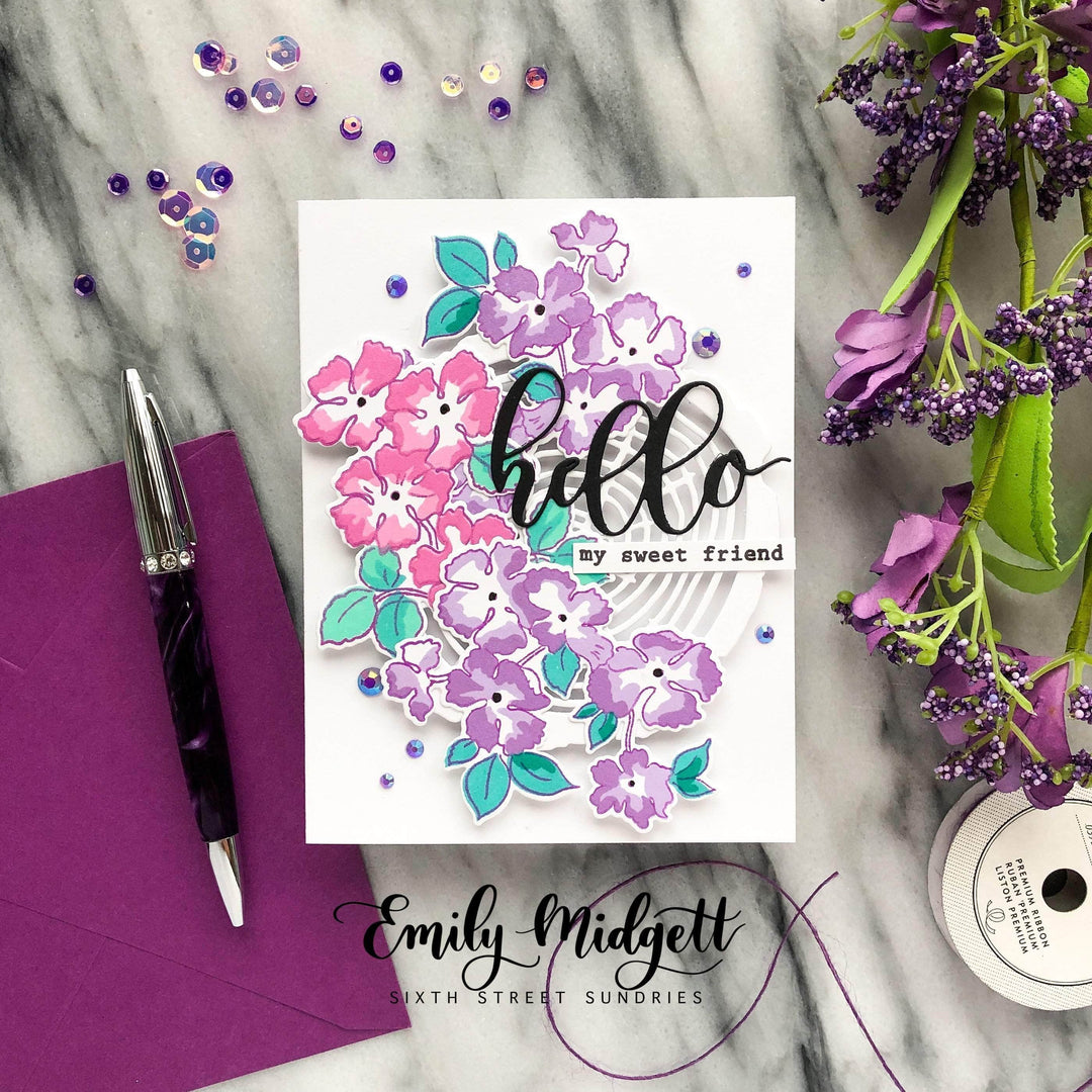 Photocentric Clear Stamps Ruffled Flowers Stamp Set