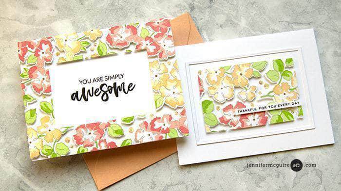 Photocentric Clear Stamps Ruffled Flowers Stamp Set
