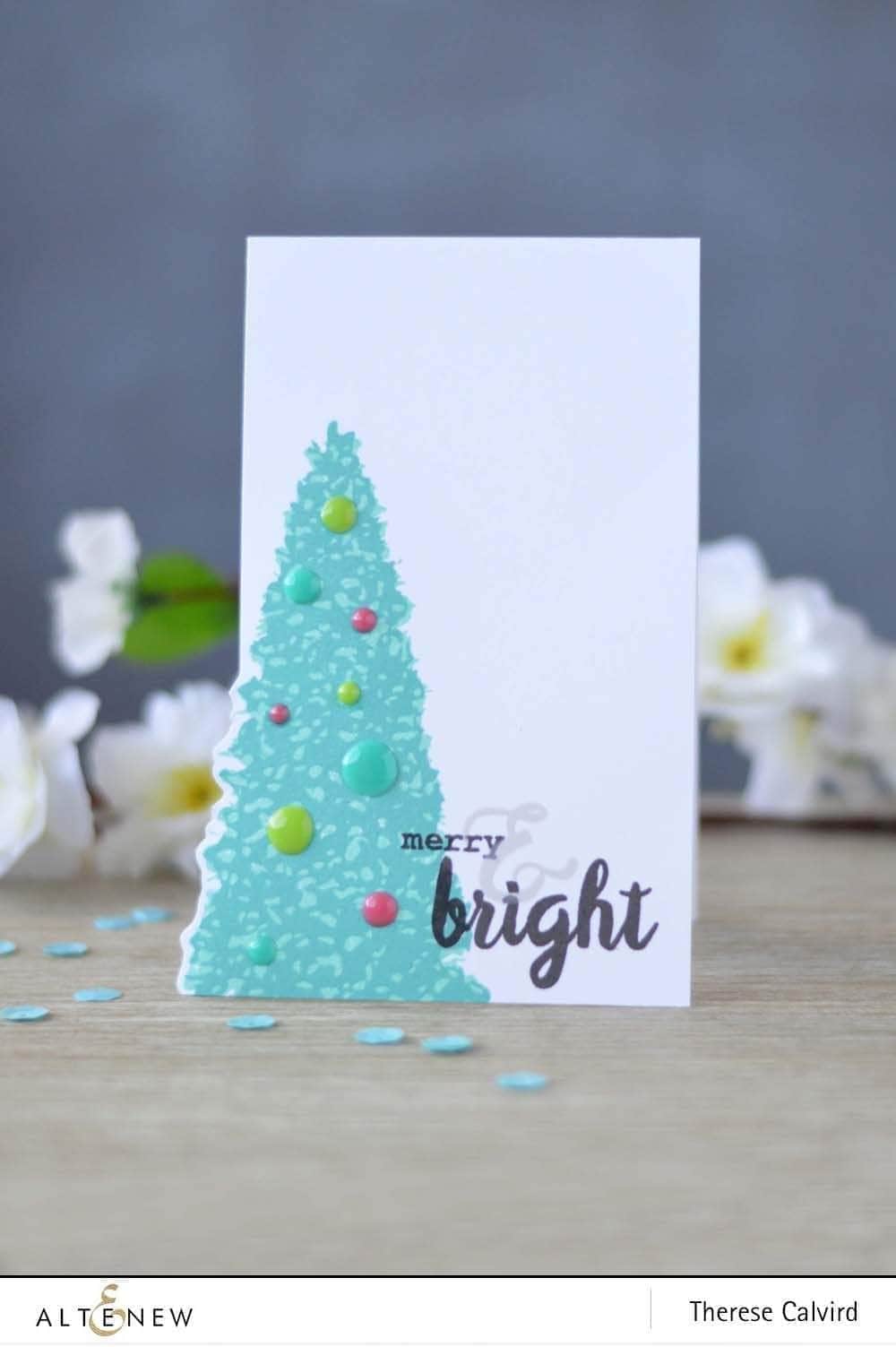 Photocentric Clear Stamps Z - Sketched Evergreen Stamp Set