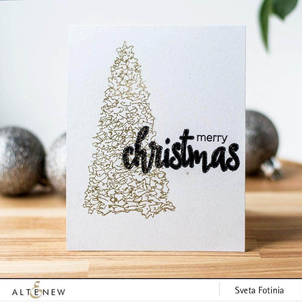 Photocentric Clear Stamps Z - Sketched Evergreen Stamp Set