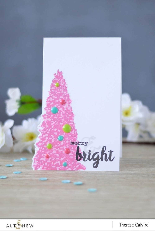 Photocentric Clear Stamps Z - Sketched Evergreen Stamp Set