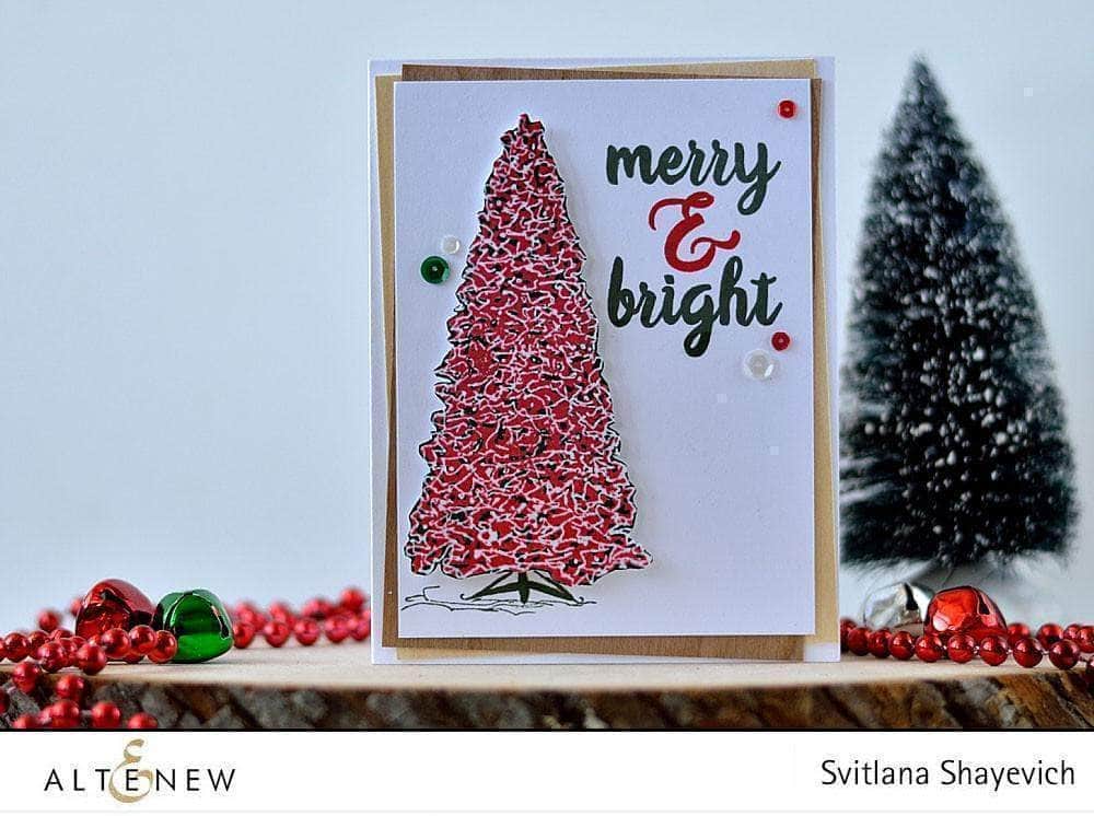 Photocentric Clear Stamps Z - Sketched Evergreen Stamp Set