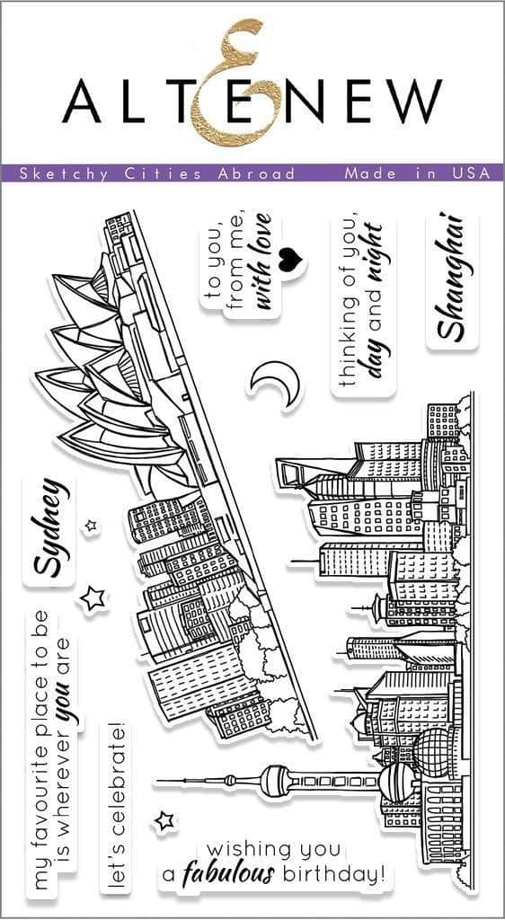 Photocentric Clear Stamps Sketchy Cities Abroad Stamp Set