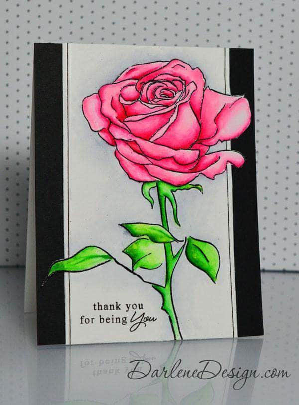 Altenew Clear Stamps Z - Sketchy Flowers Rose Stamp Set