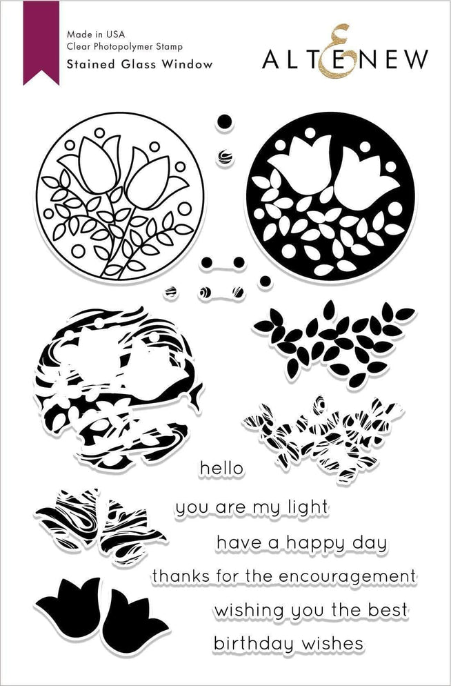 Photocentric Clear Stamps Stained Glass Window Stamp Set