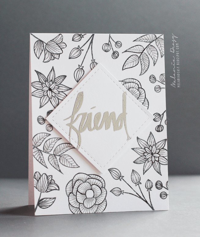 Photocentric Clear Stamps Striped Florals Stamp Set