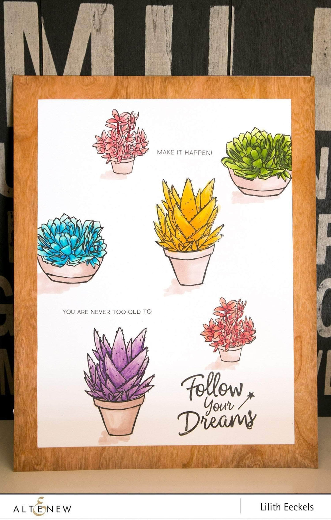 Photocentric Clear Stamps Succulents Stamp Set
