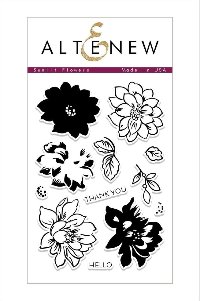 Photocentric Clear Stamps Sunlit Flowers Stamp Set