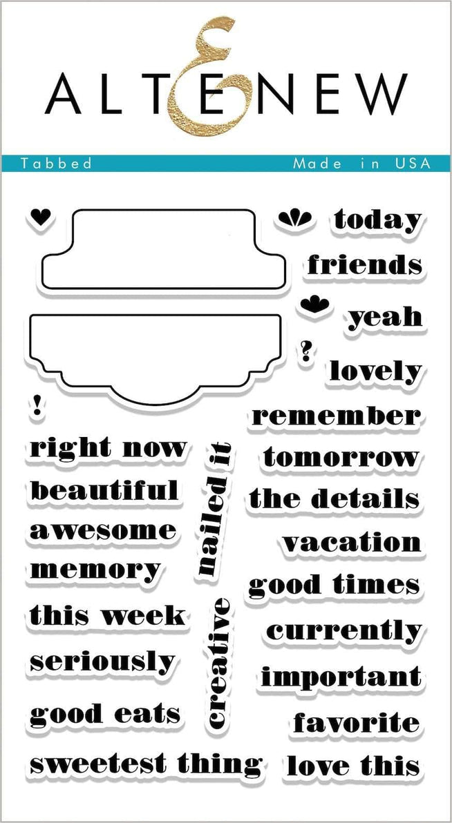 Photocentric Clear Stamps Z - Tabbed Stamp Set