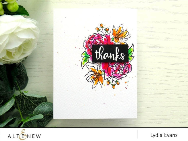 Altenew Clear Stamps Z - Ultimate Floral Script Collection
