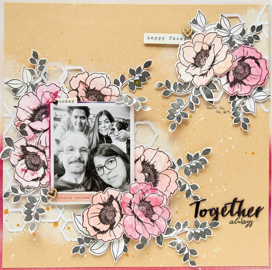 Photocentric Clear Stamps Wallpaper Art Stamp Set