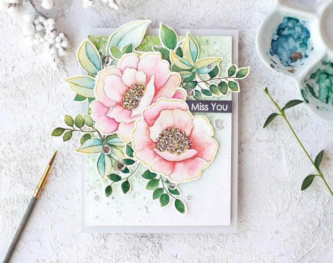 Photocentric Clear Stamps Wallpaper Art Stamp Set