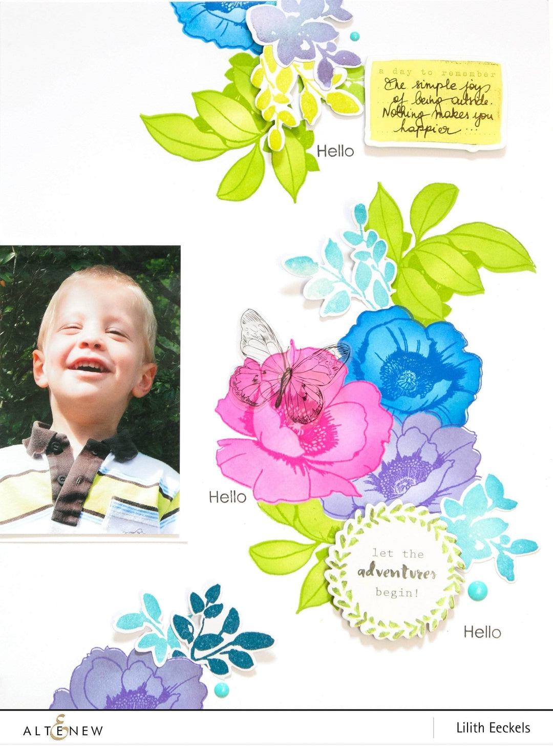 Photocentric Clear Stamps Wallpaper Art Stamp Set
