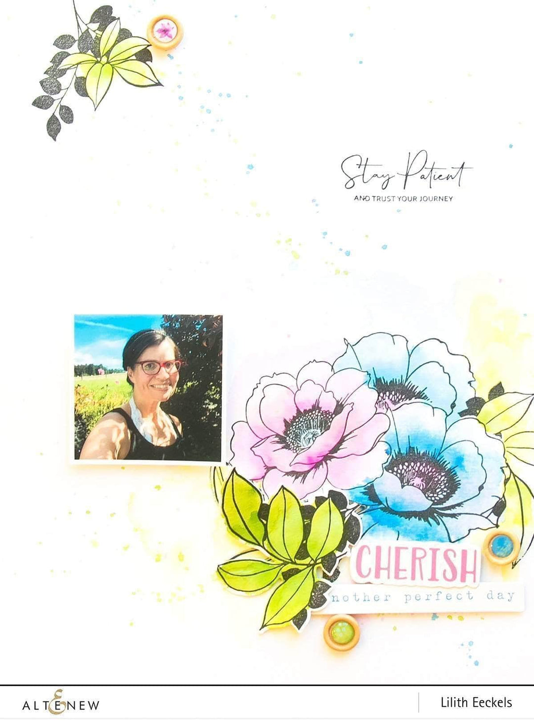 Photocentric Clear Stamps Wallpaper Art Stamp Set