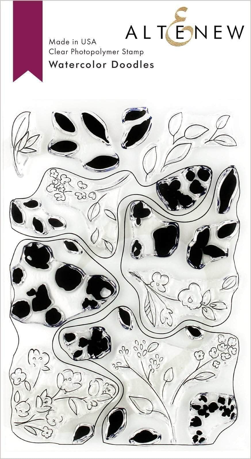 Photocentric Clear Stamps Watercolor Doodles Stamp Set