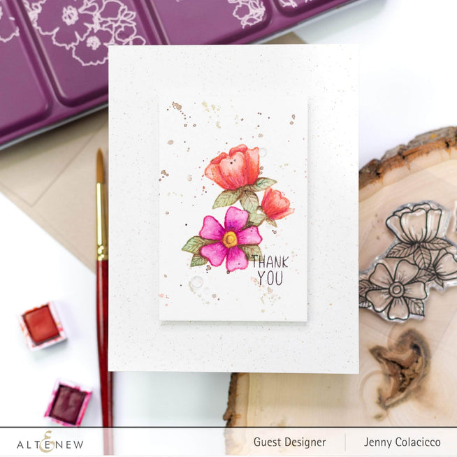 Photocentric Clear Stamps Whimsical Flower Arrangement Stamp Set