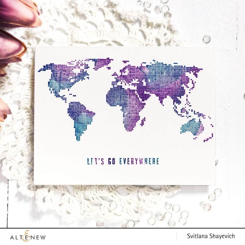Photocentric Clear Stamps World Map Stamp Set
