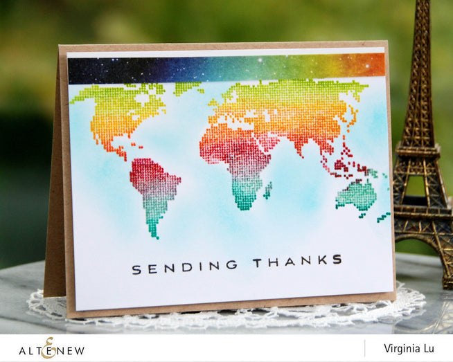 Z - World Map Stamp Set