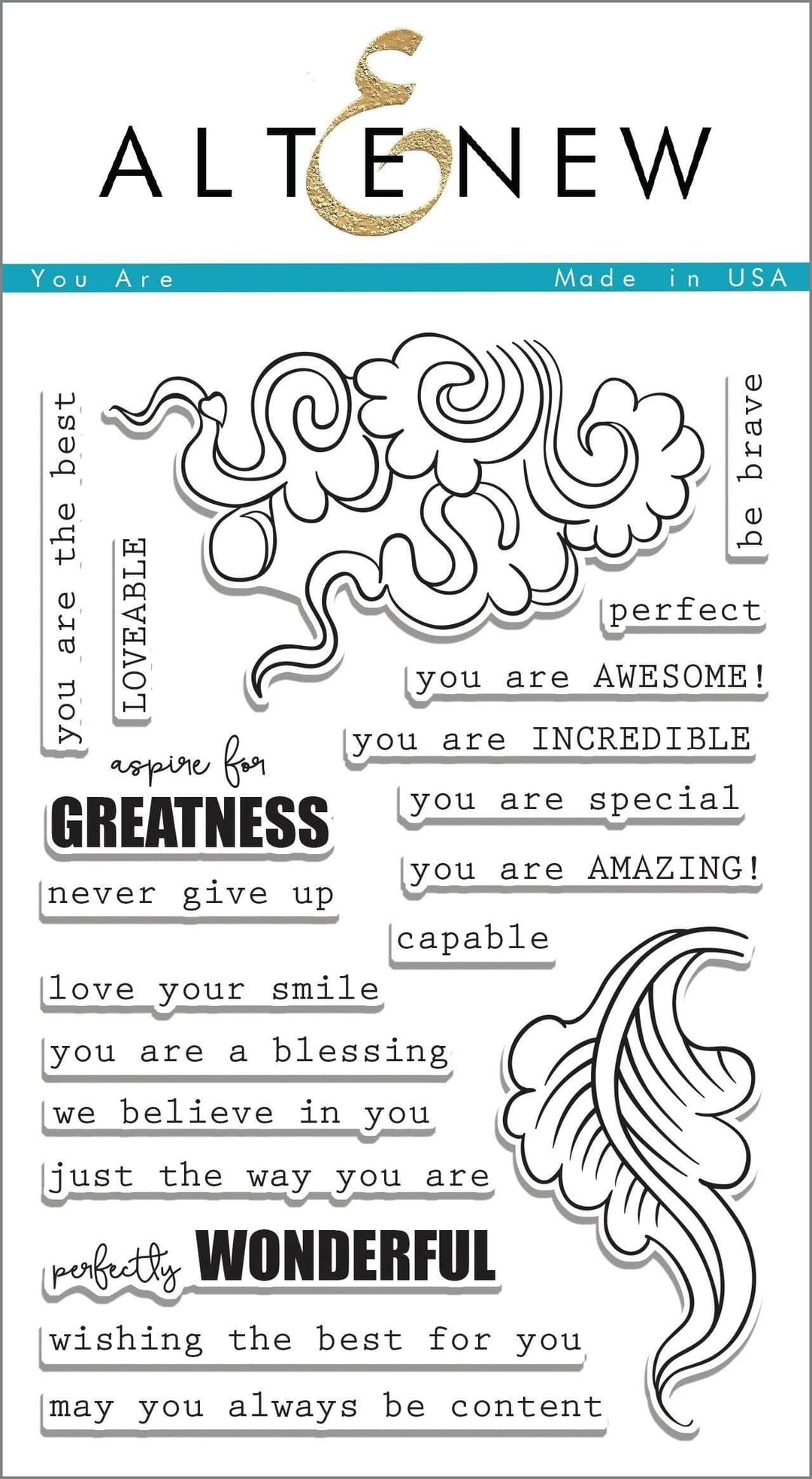 Photocentric Clear Stamps You Are... Stamp Set