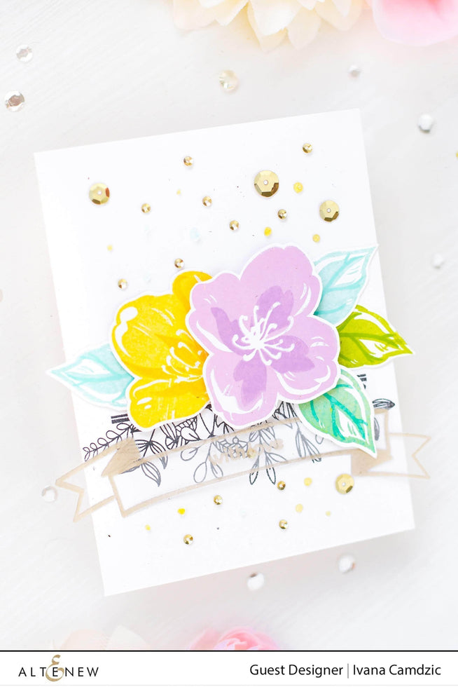Photocentric Clear Stamps Zig Zag Floral Stamp Set