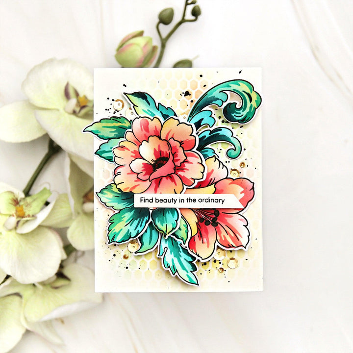 Altenew Craft Your Life Project Kit Craft Your Life Project Kit: Floral Acanthus & Add-on Layering Stencil Bundle