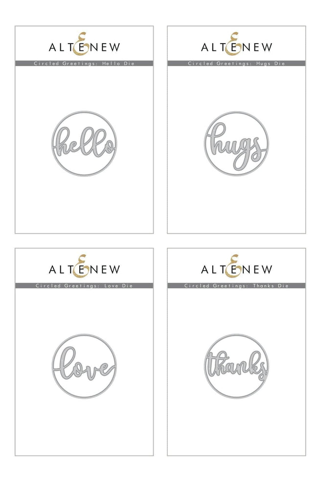 Altenew Die Bundle Circled Greetings Die Bundle