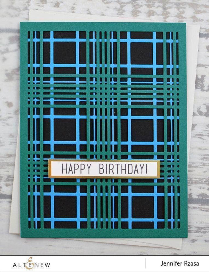 Altenew Die Bundle Layered Plaid Cover Die Bundle