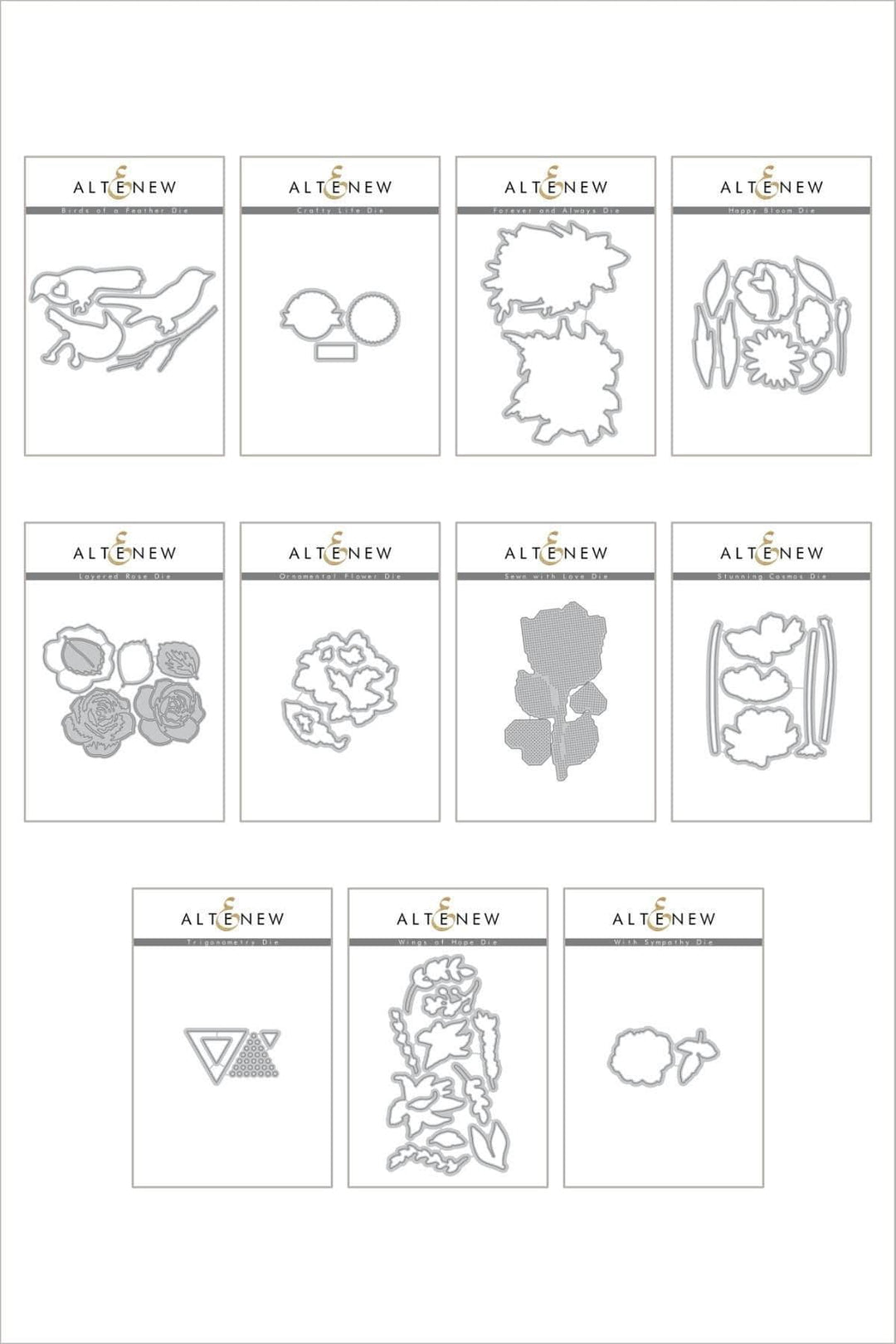 Altenew Die Bundle Wild and Free Die Bundle
