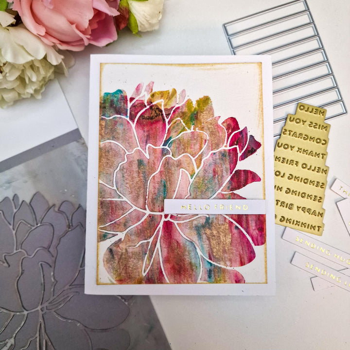 Altenew Die & Hot Foil Plate Bundle Essential Sentiments