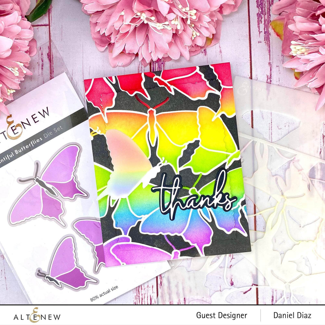 Altenew Die & Stencil Bundle Bountiful Butterflies Stencil & Die Bundle