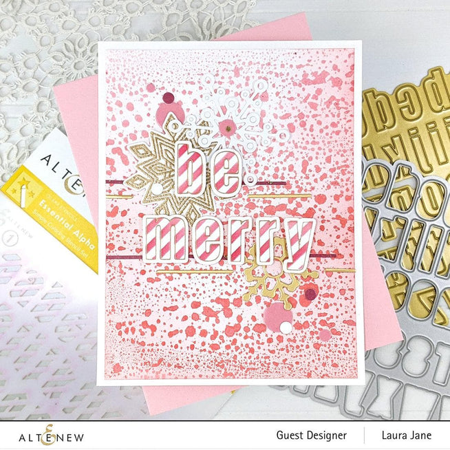 Altenew Die & Stencil & Hot Foil Plate Bundle Essential Alpha Complete Product Bundle
