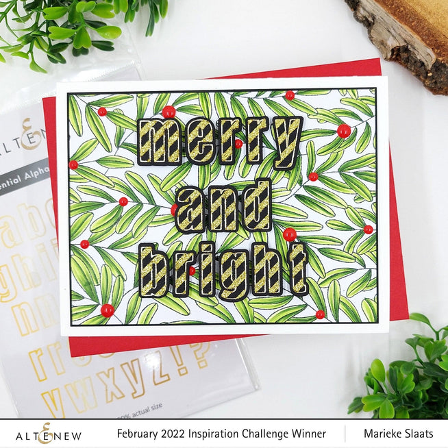 Altenew Die & Stencil & Hot Foil Plate Bundle Essential Alpha Complete Product Bundle