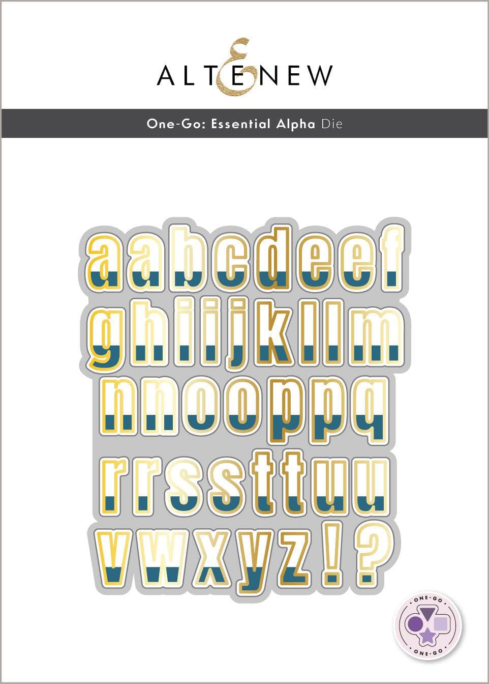 Altenew Die & Stencil & Hot Foil Plate Bundle Essential Alpha