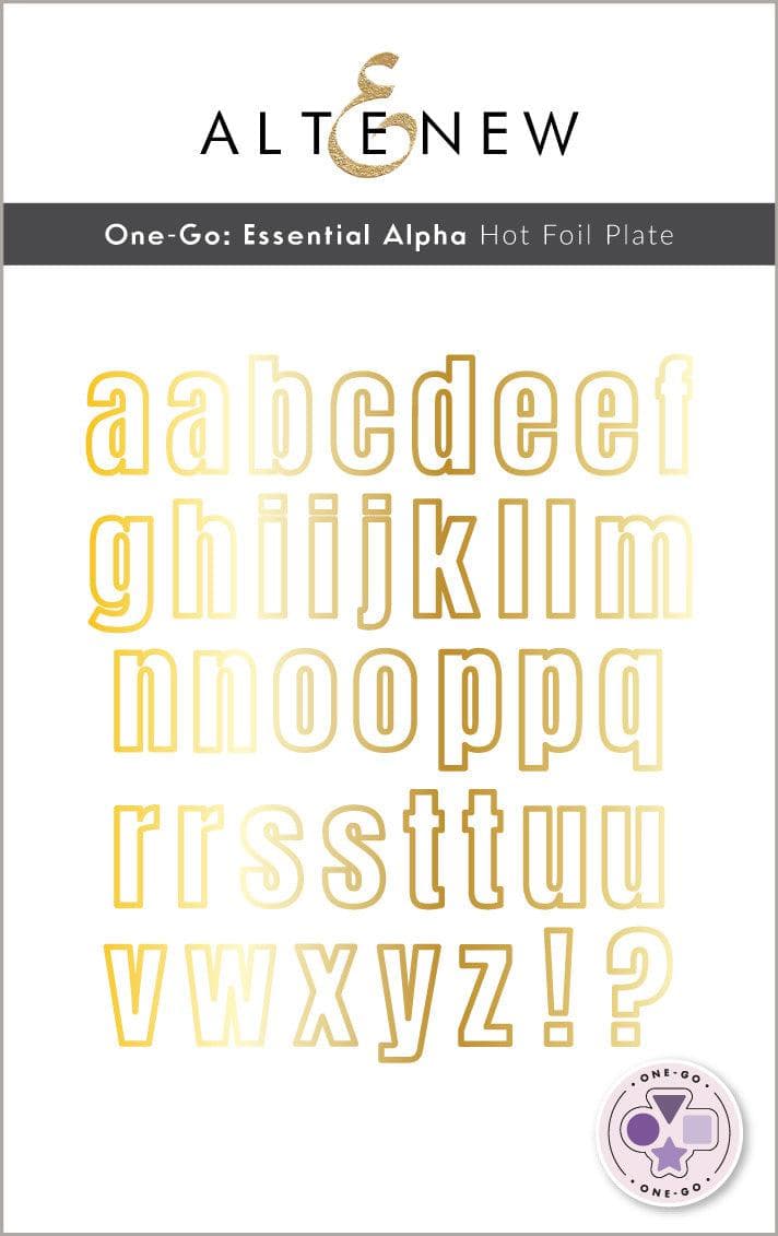 Altenew Die & Stencil & Hot Foil Plate Bundle Essential Alpha